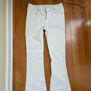 Vintage American eagle low/mid waist flare jeans white